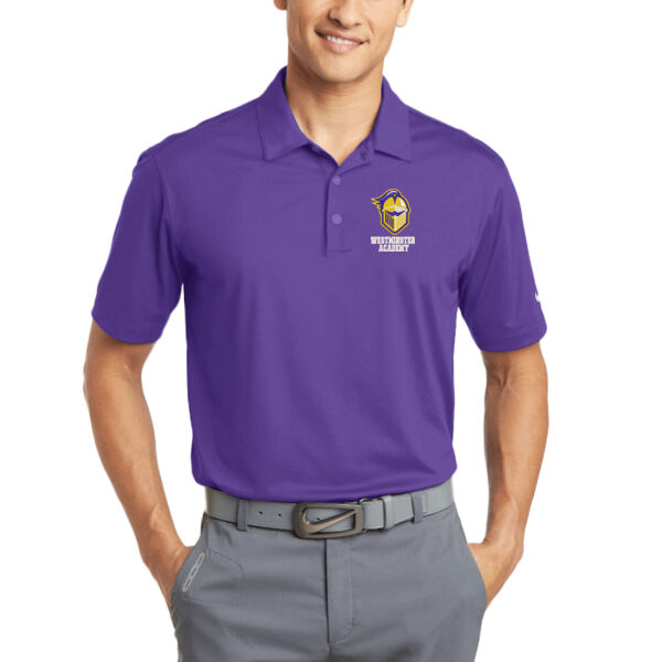 Nike Dri-FIT Vertical Mesh Polo - Embroidered Logo Thumbnail