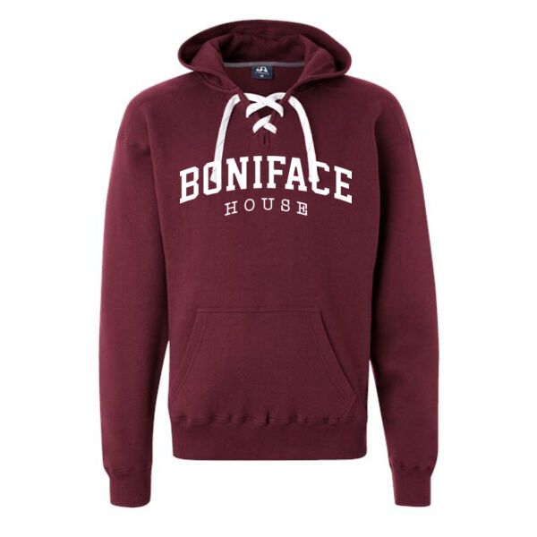 J.America - Sport Lace Hooded Sweatshirt - Printed Logo Thumbnail