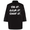 Ten Pearl Button Black Chef Coat Thumbnail